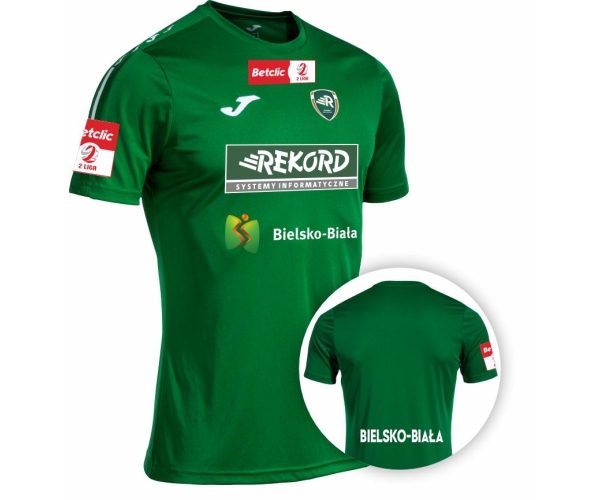 Koszulka meczowa 2 Liga Joma Rekord Bielsko-Biała 24/25 Zielona